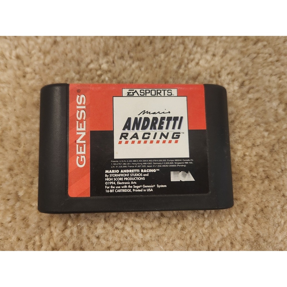 Mario Andretti Racing Sega Genesis Cart Only